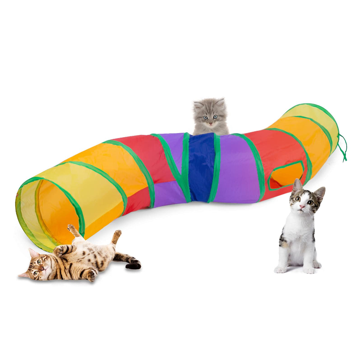 Sheldamy cat tunnel labyrinth design invites indoor exploration for curious cats