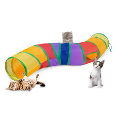 Sheldamy cat tunnel labyrinth design invites indoor exploration for curious cats