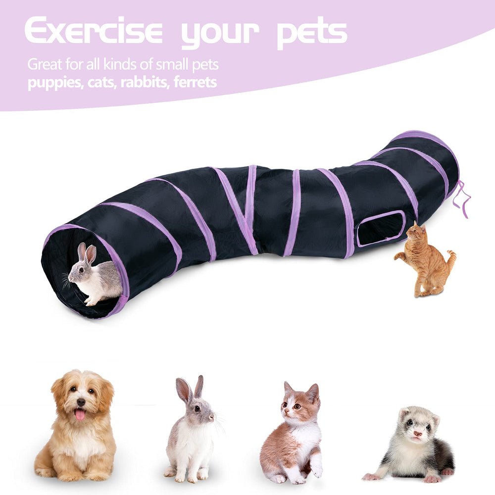 Durable polyester material and steel wire frame of the Sheldamy Cat Tunnel.