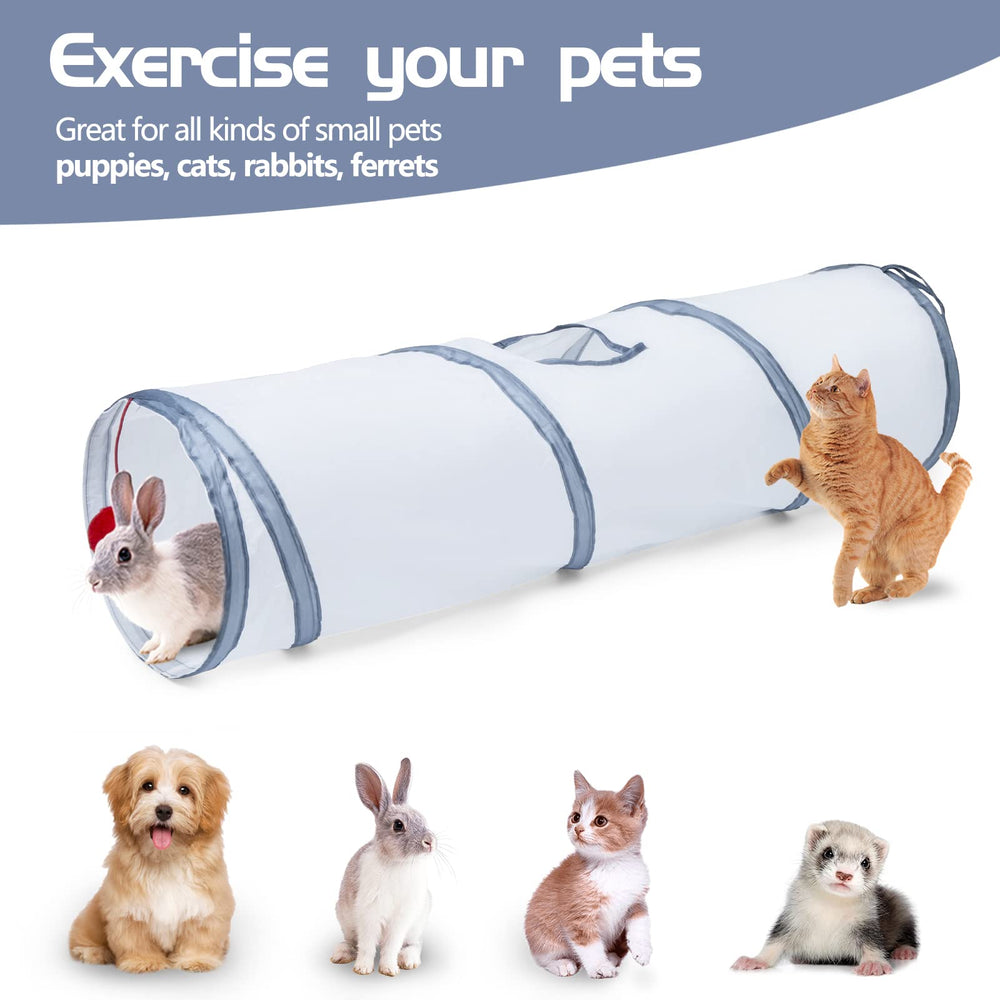 Sheldamy Cat Tunnel sprung-frame safety supports sturdy, long-lasting fun.