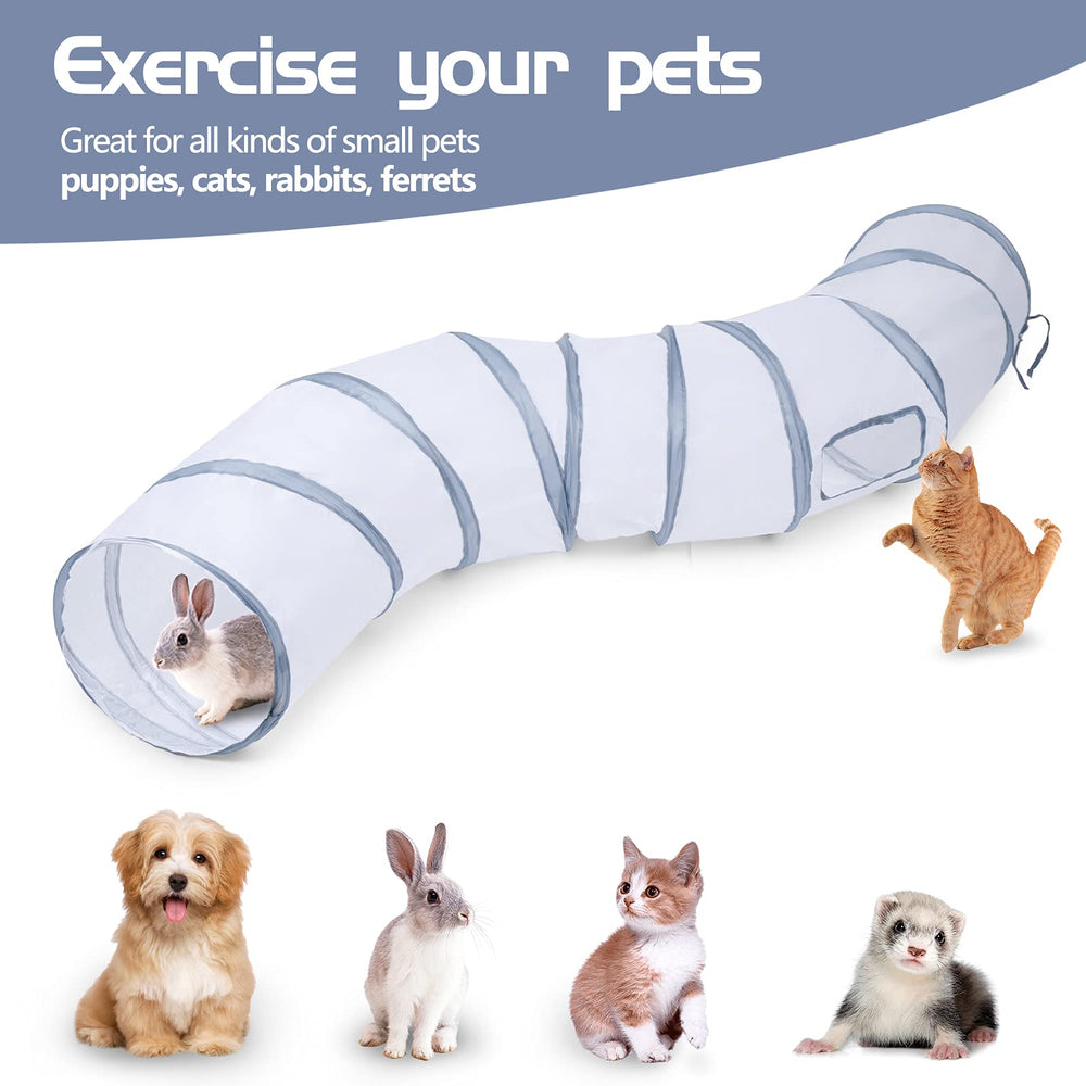 Sheldamy Cat Tunnel two-way entrance enables versatile entry for pets.