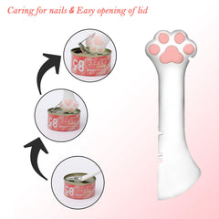 Sheldamy silicone pet food spoon-mini spatula for precise serving from small cans