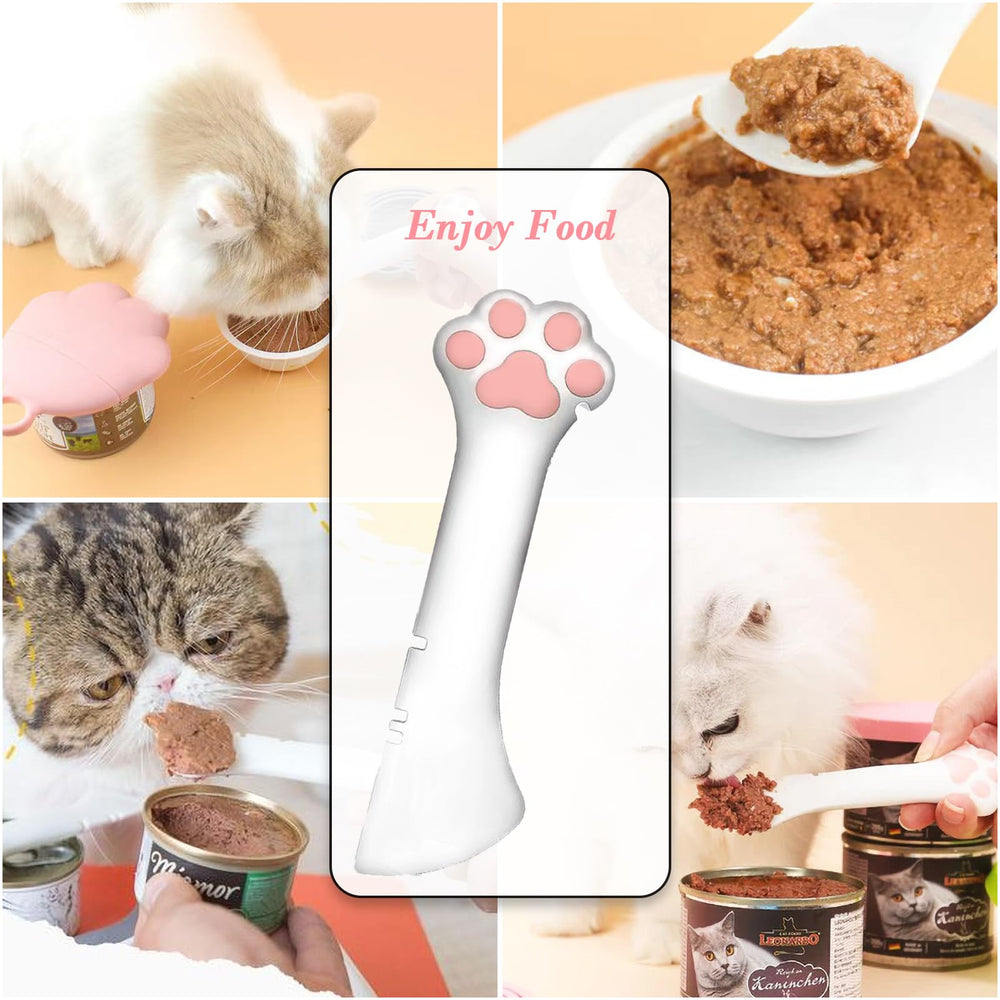 Sheldamy silicone pet food spoon-wet or dry food use, versatile feeding aid