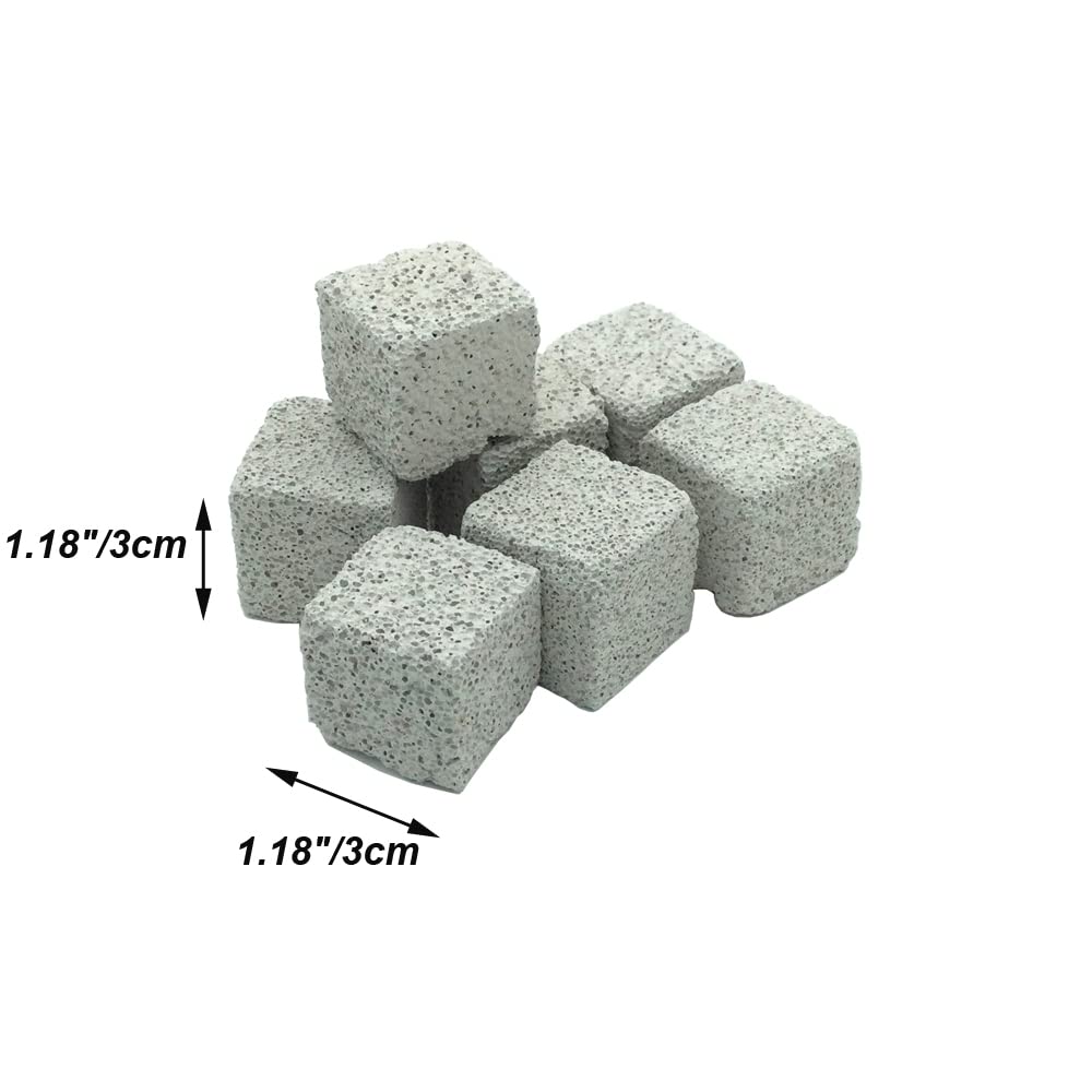 Shelltech lava blocks close-up highlighting durable, safe chewing surfaces.