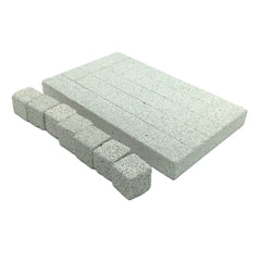 Shelltech natural lava stone material emphasizes pet-safe, long-lasting chew toy.