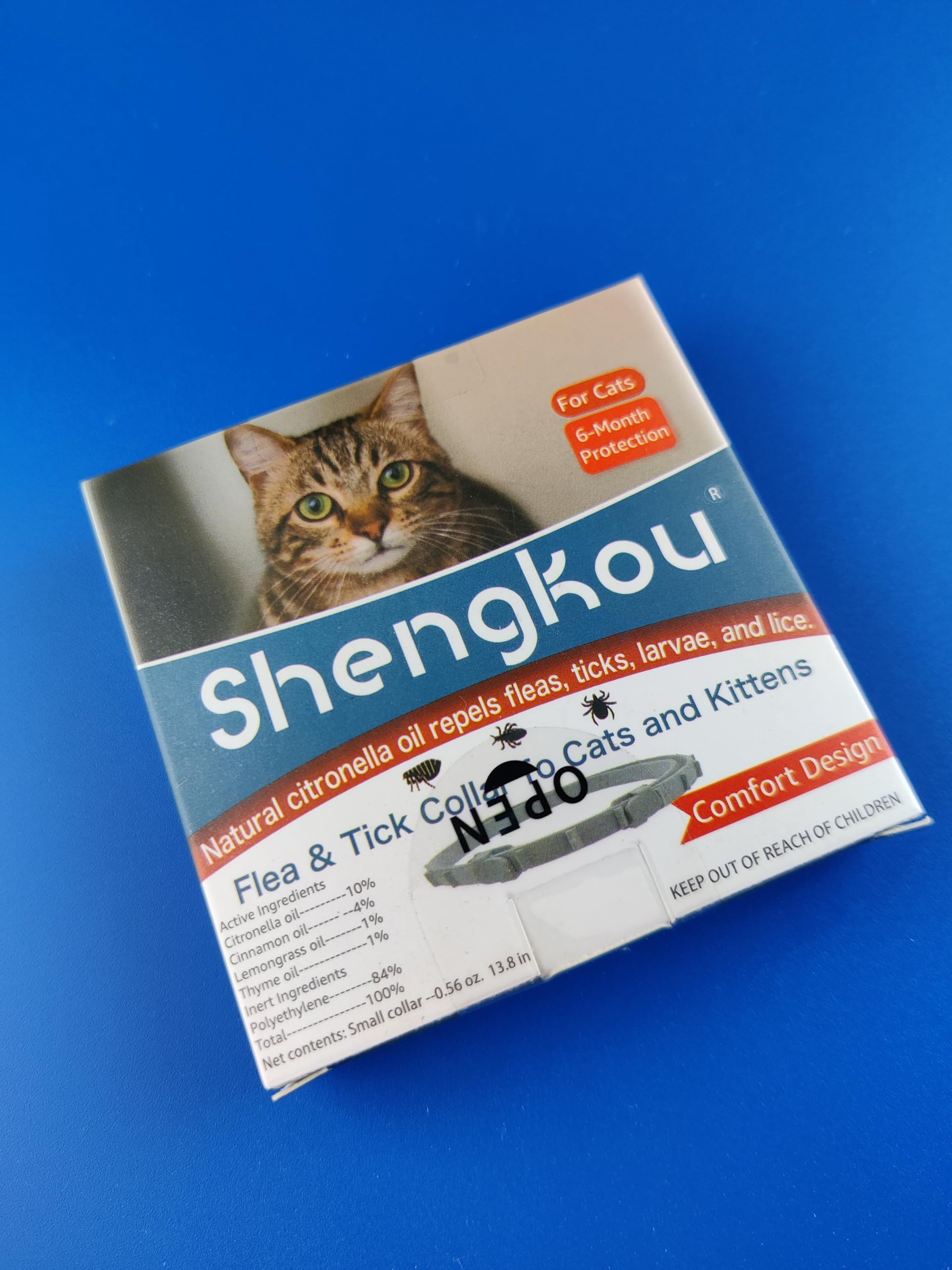 ShengKou sustained-release technology illustrated on collar.