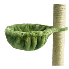 SHENGOCASE cat-tree hammock assembly demonstrates easy setup on a tall post.