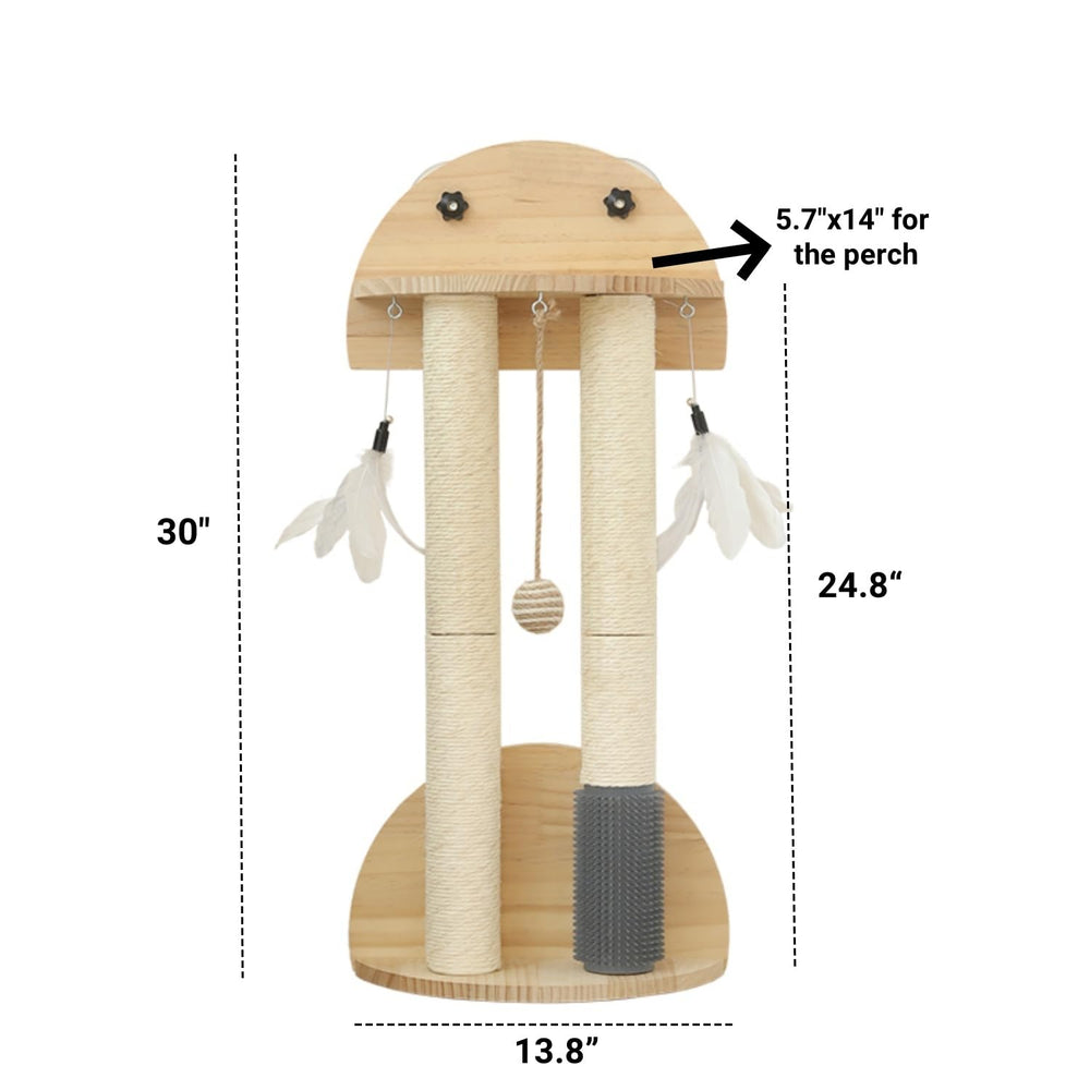 SHENGOCASE dangling feather toy promotes interactive play and hunting instincts.