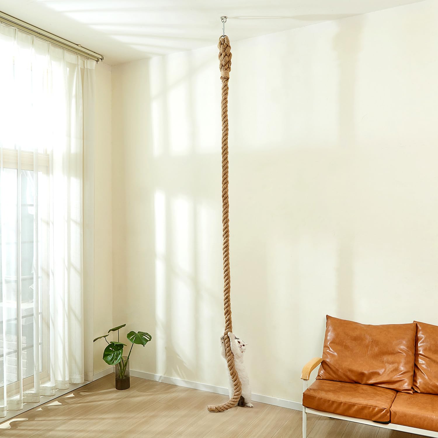 SHENGOCASE durable jute fiber photo hints long-lasting entertainment and sturdy design.