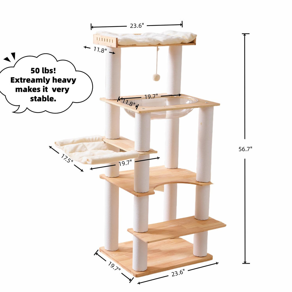 SHENGOCASE extra-large platforms offer roomy perches for larger felines