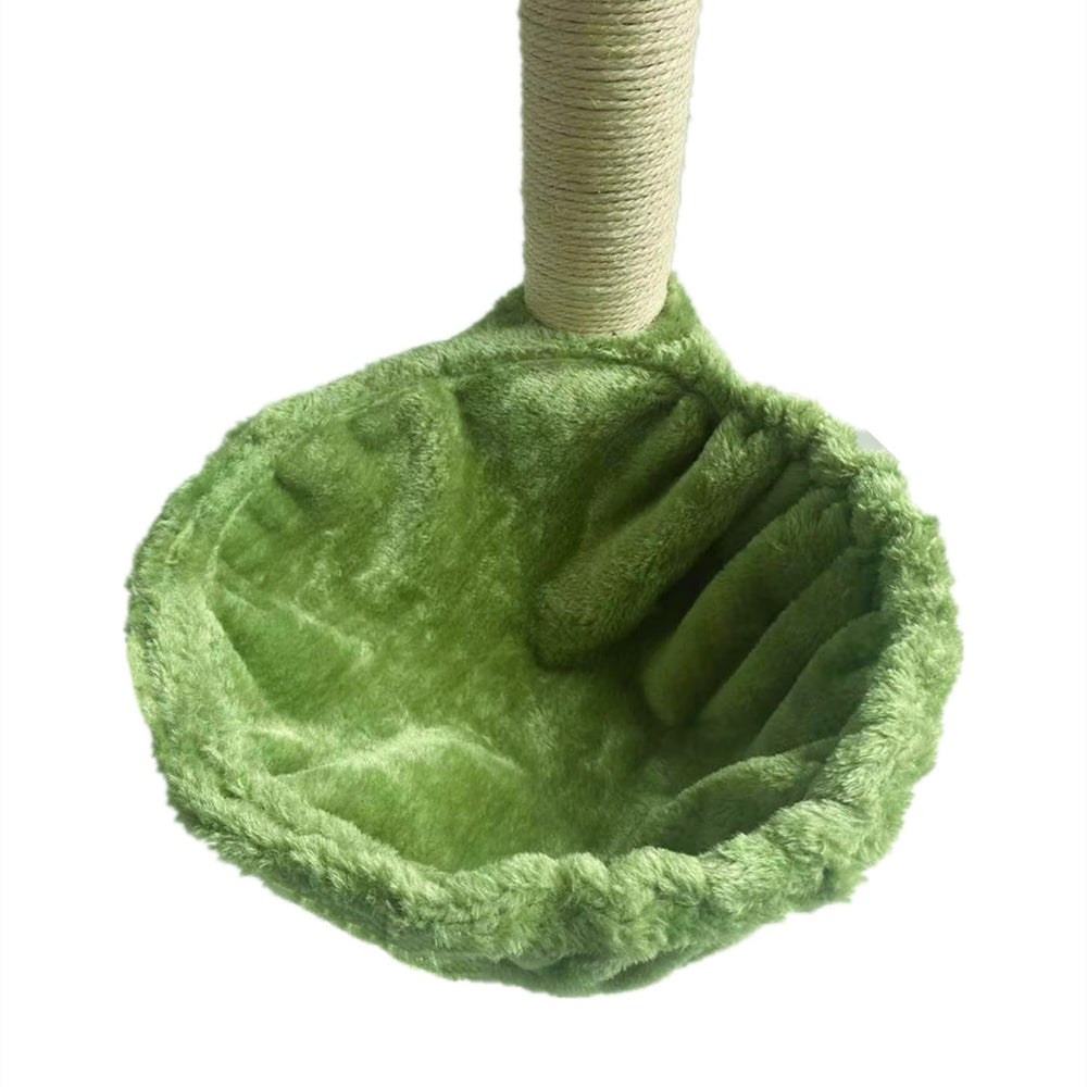 SHENGOCASE green nest hammock close-up shows soft plush fabric.