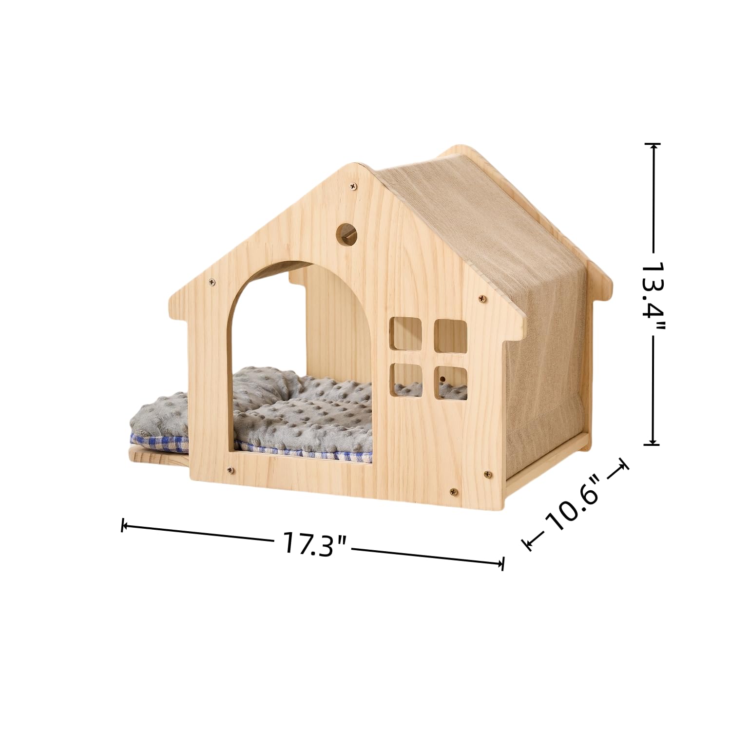 SHENGOCASE natural wood finish blends with home decor while supporting climbing.