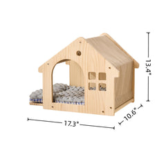 SHENGOCASE natural wood finish blends with home decor while supporting climbing.