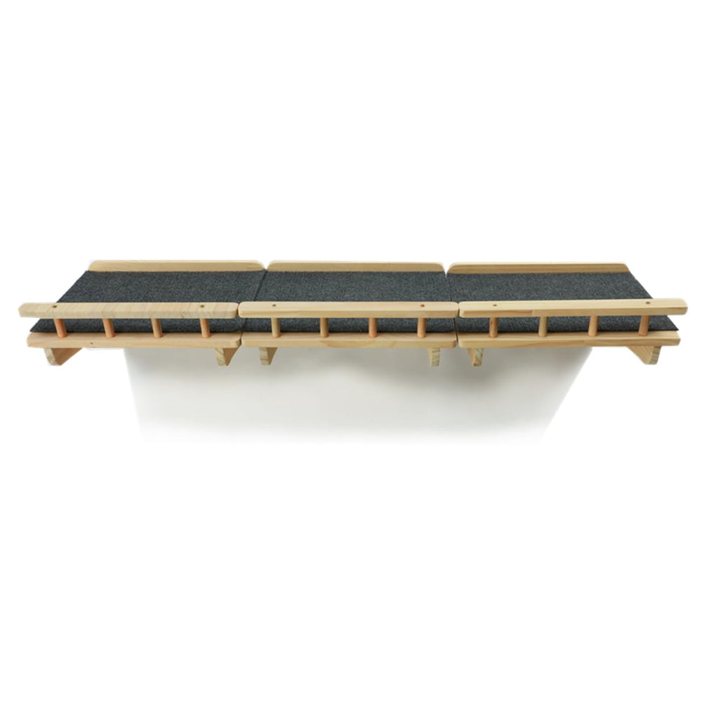 SHENGOCASE solid wood texture close-up highlights durable premium materials for long-lasting cat furniture