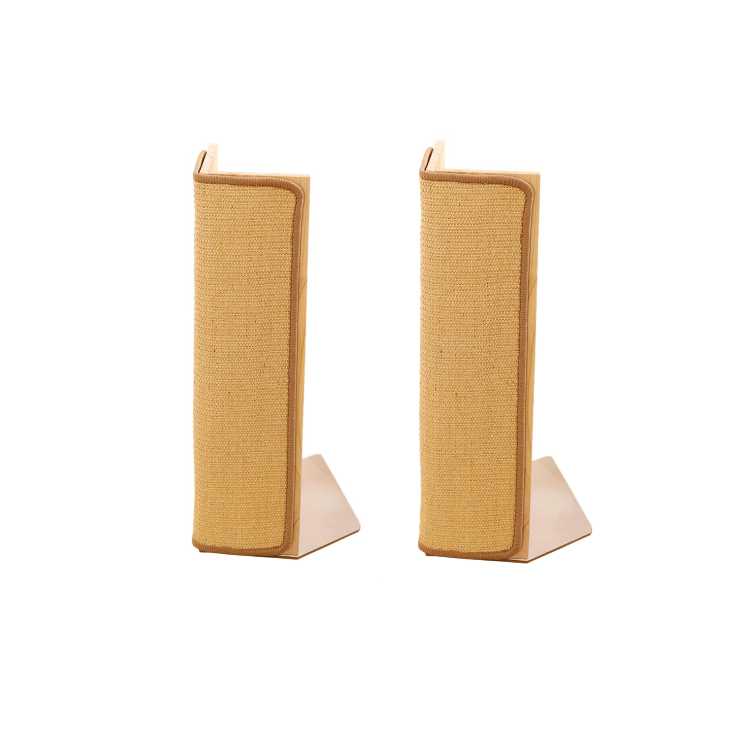 SHENGOCASE two-pack 24.5 tall corner scratcher, side view, durable scratching outlet.