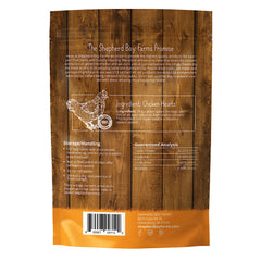 Shepherd Boy Farms chicken heart treat single-ingredient snack for simple diets.