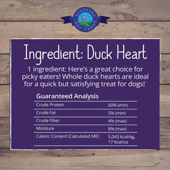 Shepherd Boy Farms duck heart treat closeup highlights single-ingredient nutrition