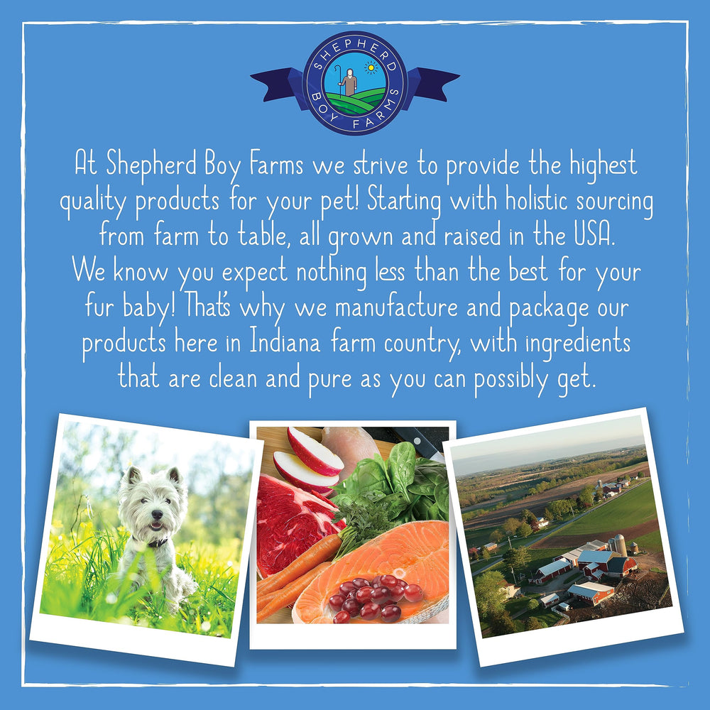 Shepherd Boy Farms ingredientes naturales, fibra y antioxidantes para bienestar diario.