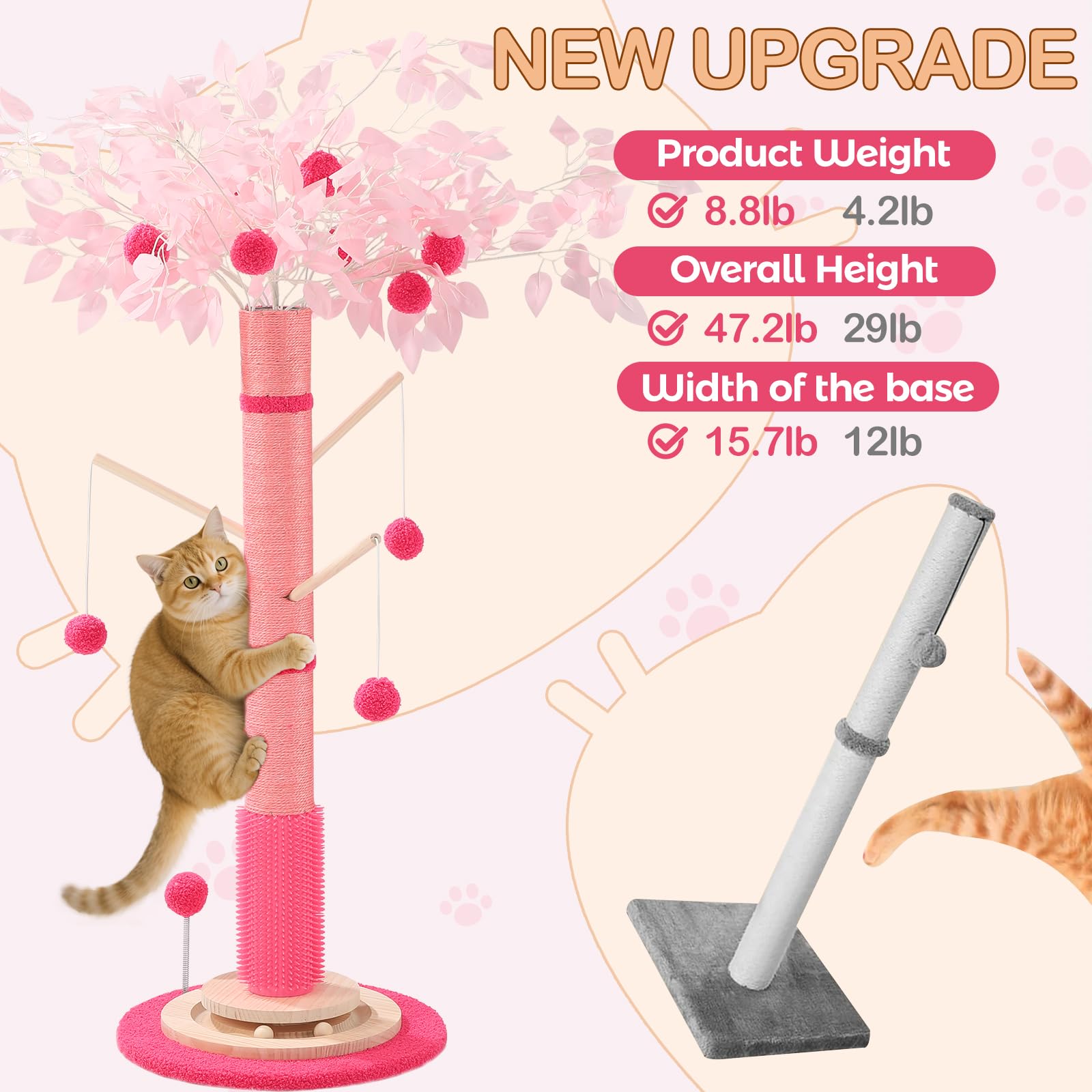 Sheripet soft rubber groom brush promotes self-grooming and healthy skin.