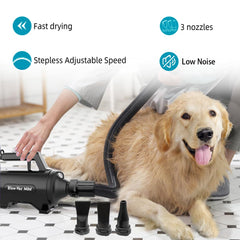 Shernbao dog dryer lightweight design demonstrating easy portability