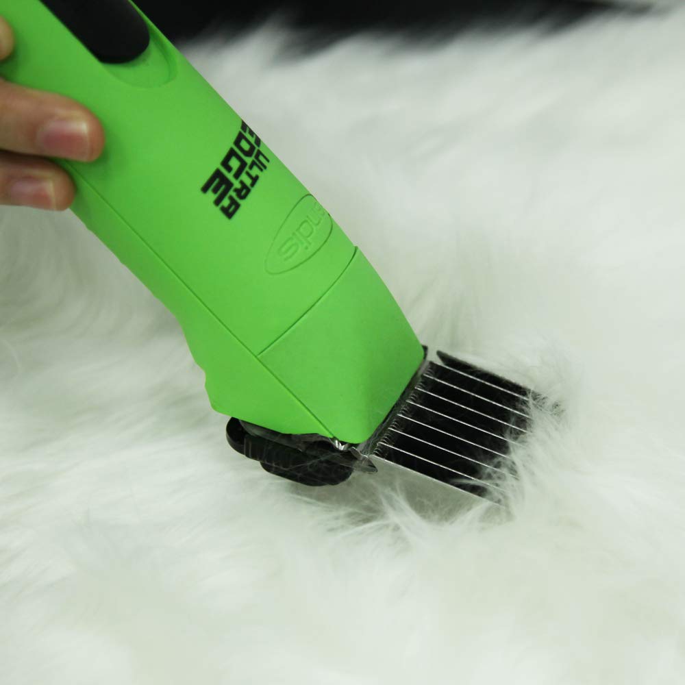 Shernbao grooming set in use on a pet for efficient coat shaping
