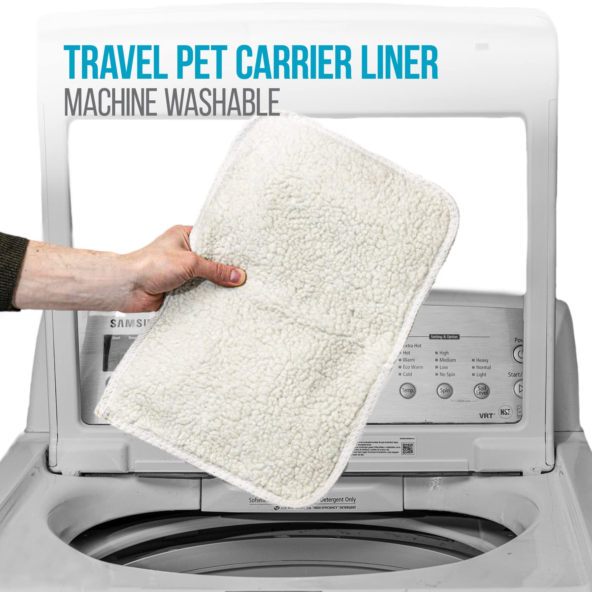 Sherpa replacement liners measure 19x12.25 inches for roomy coverage.
