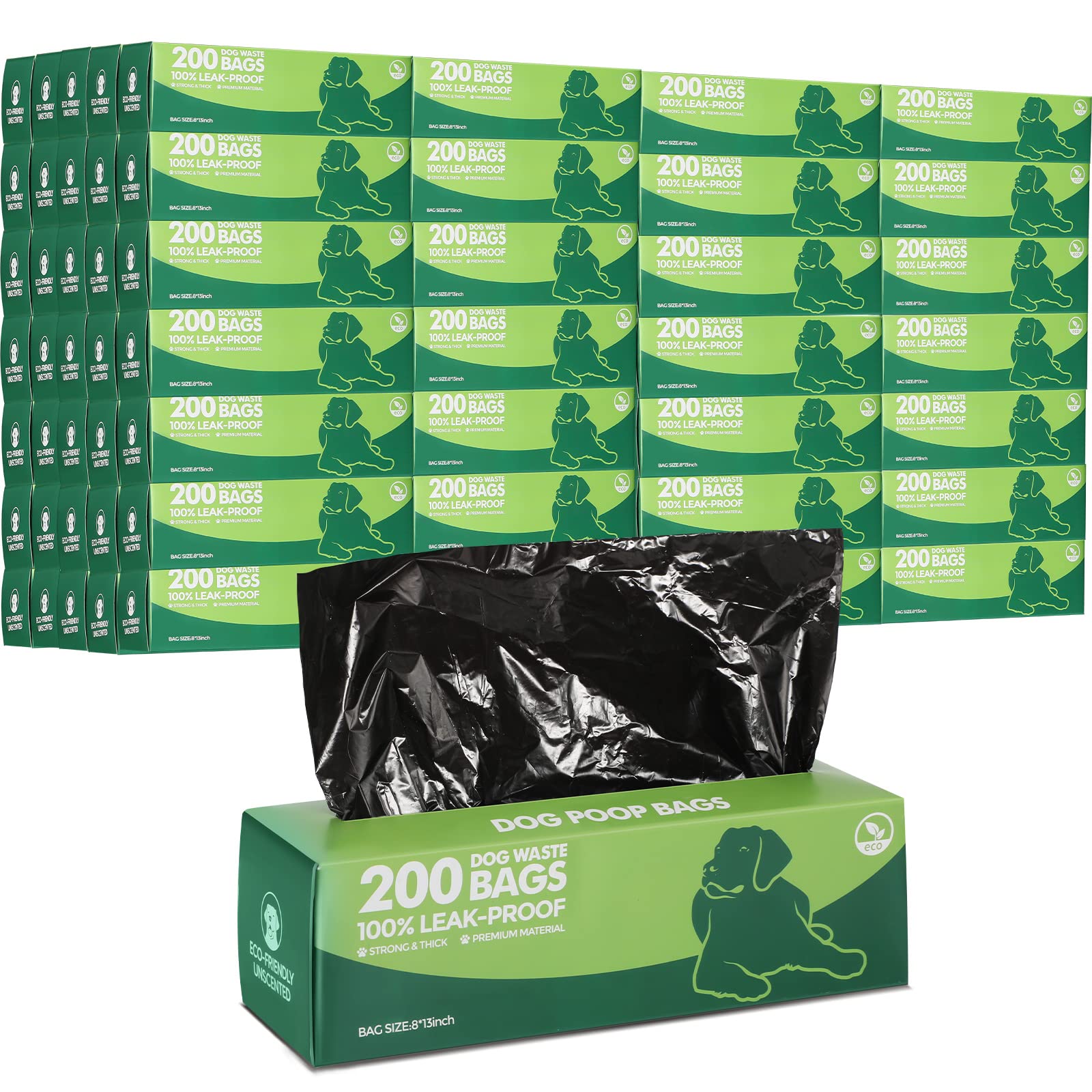Sherr bulk boxed rolls for easy dispensing during walks.