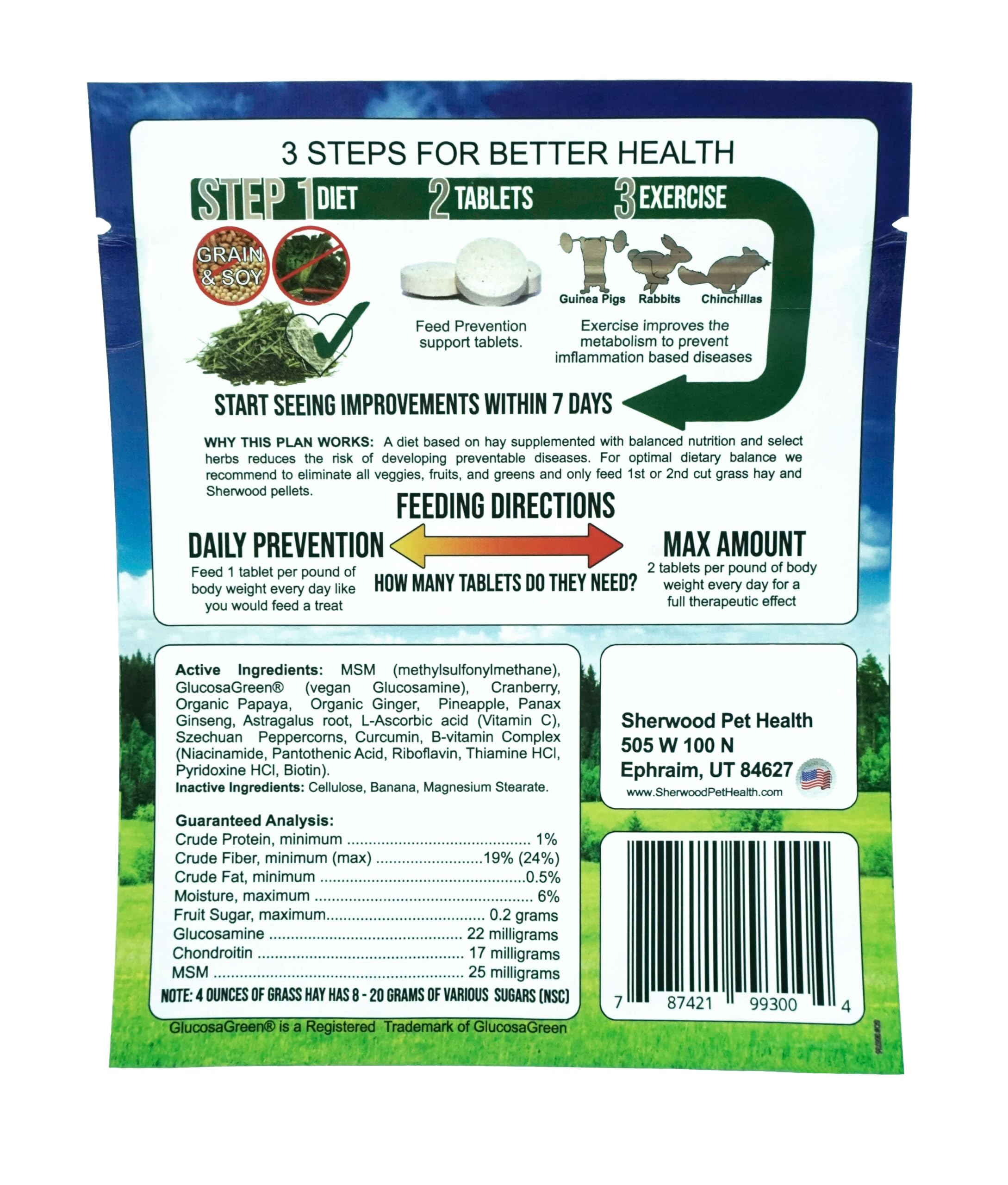 Sherwood Pet Health motility herbs treat serving image highlighting easy-to-feed chews that encourage healthy appetite