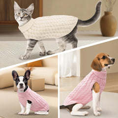 SHIAOMIN warm dog turtleneck sweater packaging view suggests easy ordering and cozy option