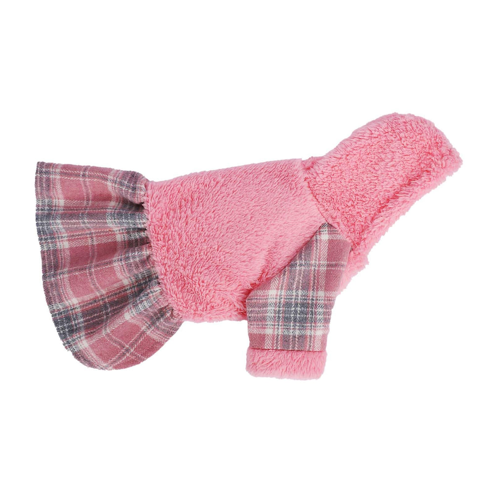 Shifenmei plaid hoodie doubles as festive pet wear for Halloween or Christmas.