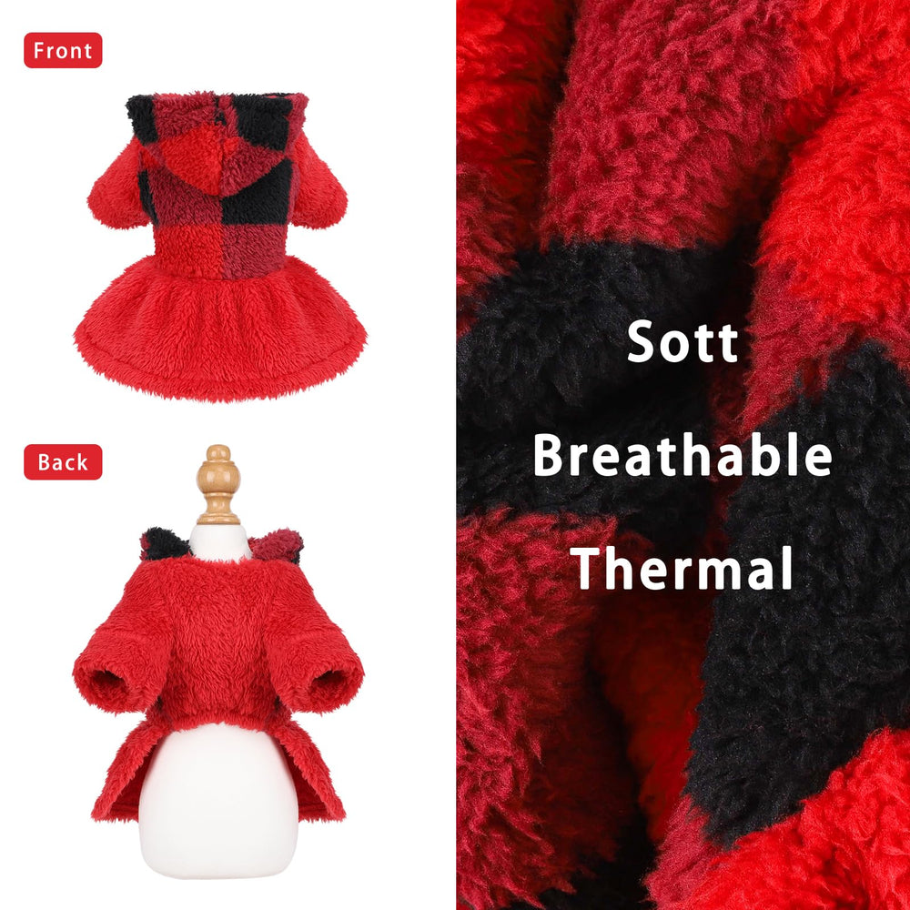 Shifenmei dog sweater glow-in-dark pattern improves nighttime visibility and charm.