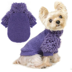Shifenmei dog sweater small green pullover keeps tiny dogs warm and stylish.