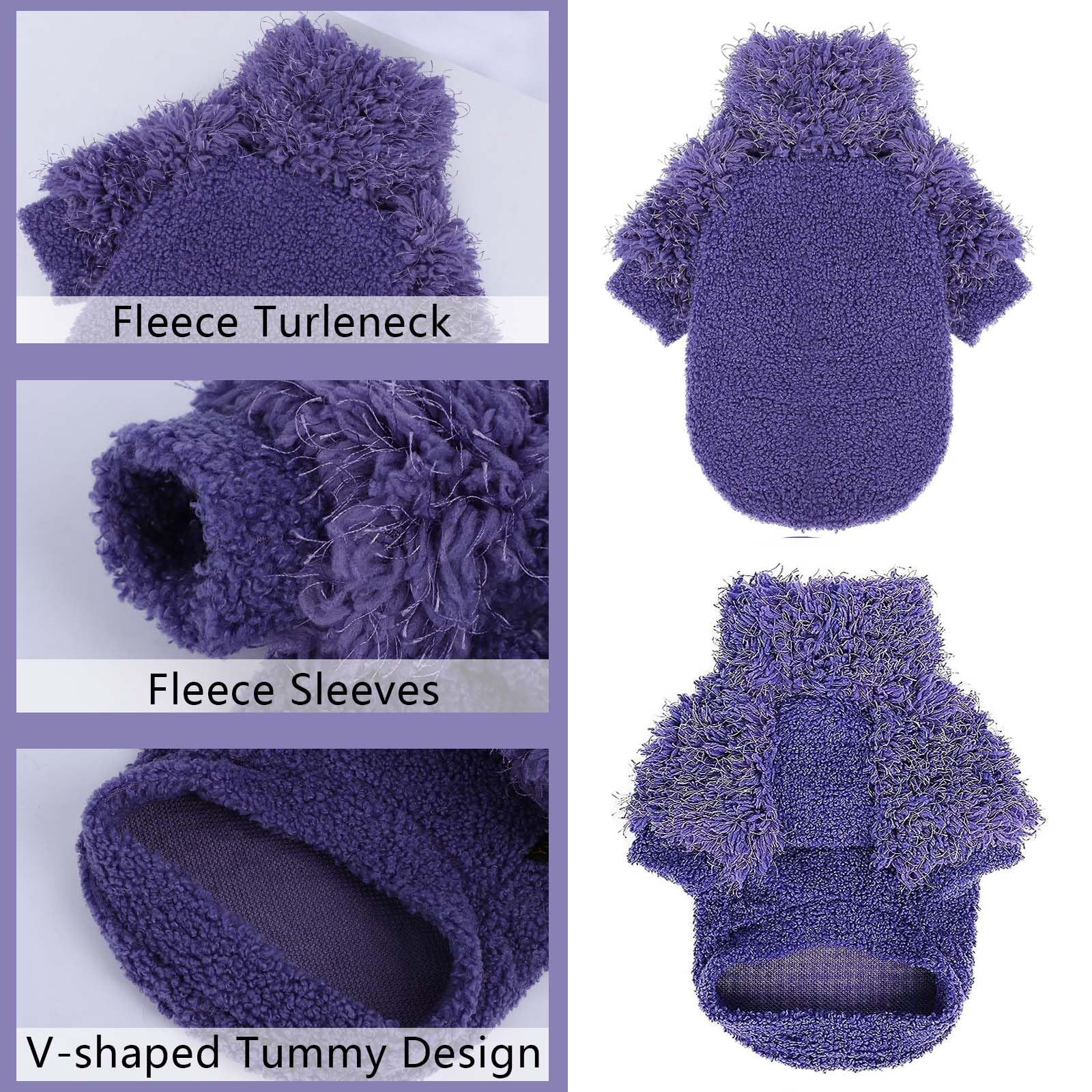 Shifenmei dog sweater small knitted-heart adds cute detail for photos.