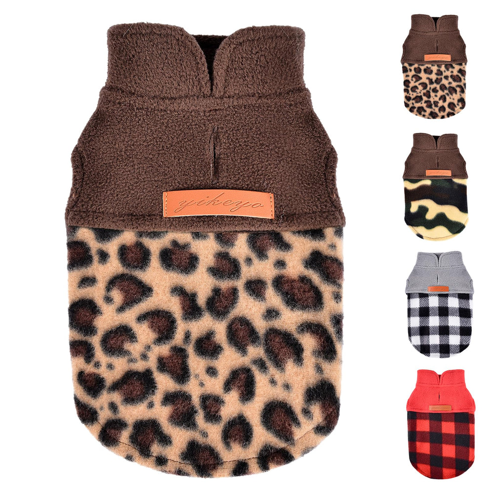 Shifenmei leopard dog sweater gift-ready packaging suggests thoughtful winter gift