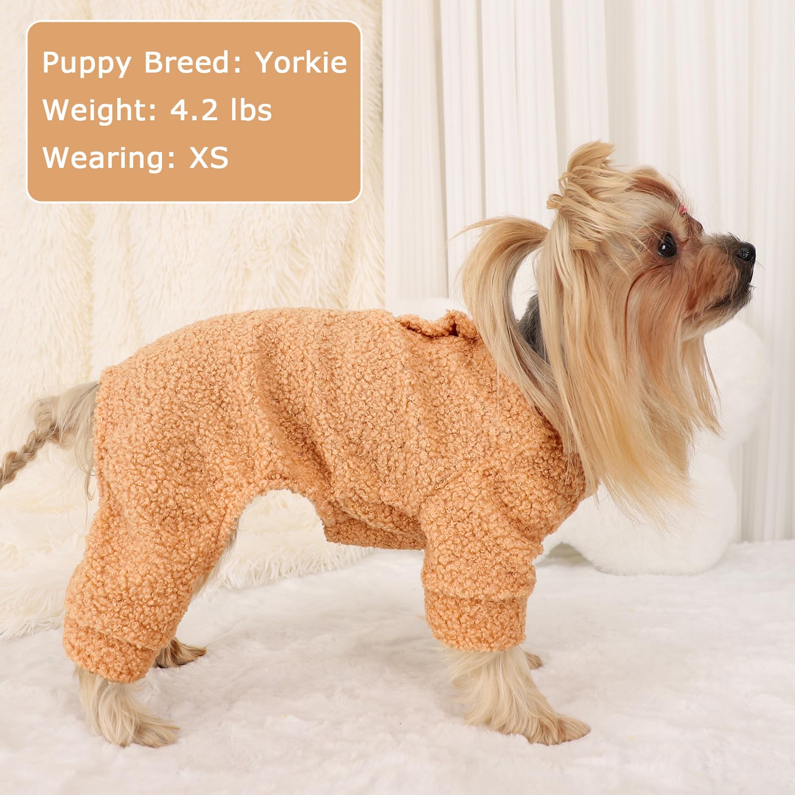 Shifenmei small dog clothes hoodie lightweight comfort
