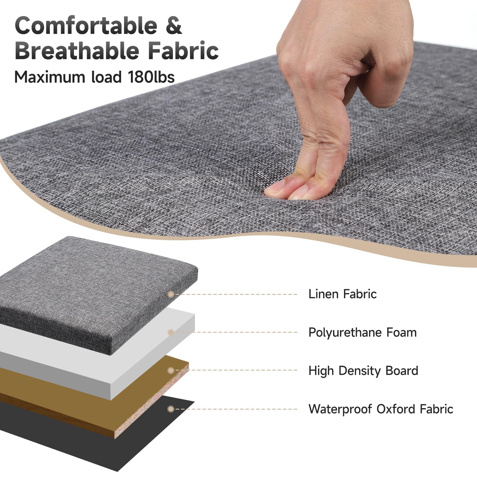 Shikha cat litter enclosure ottoman-style design blends with home decor.