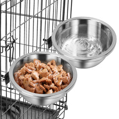ShineMe crate water bowl no spill 48oz pack keeps kennels tidy during feeding