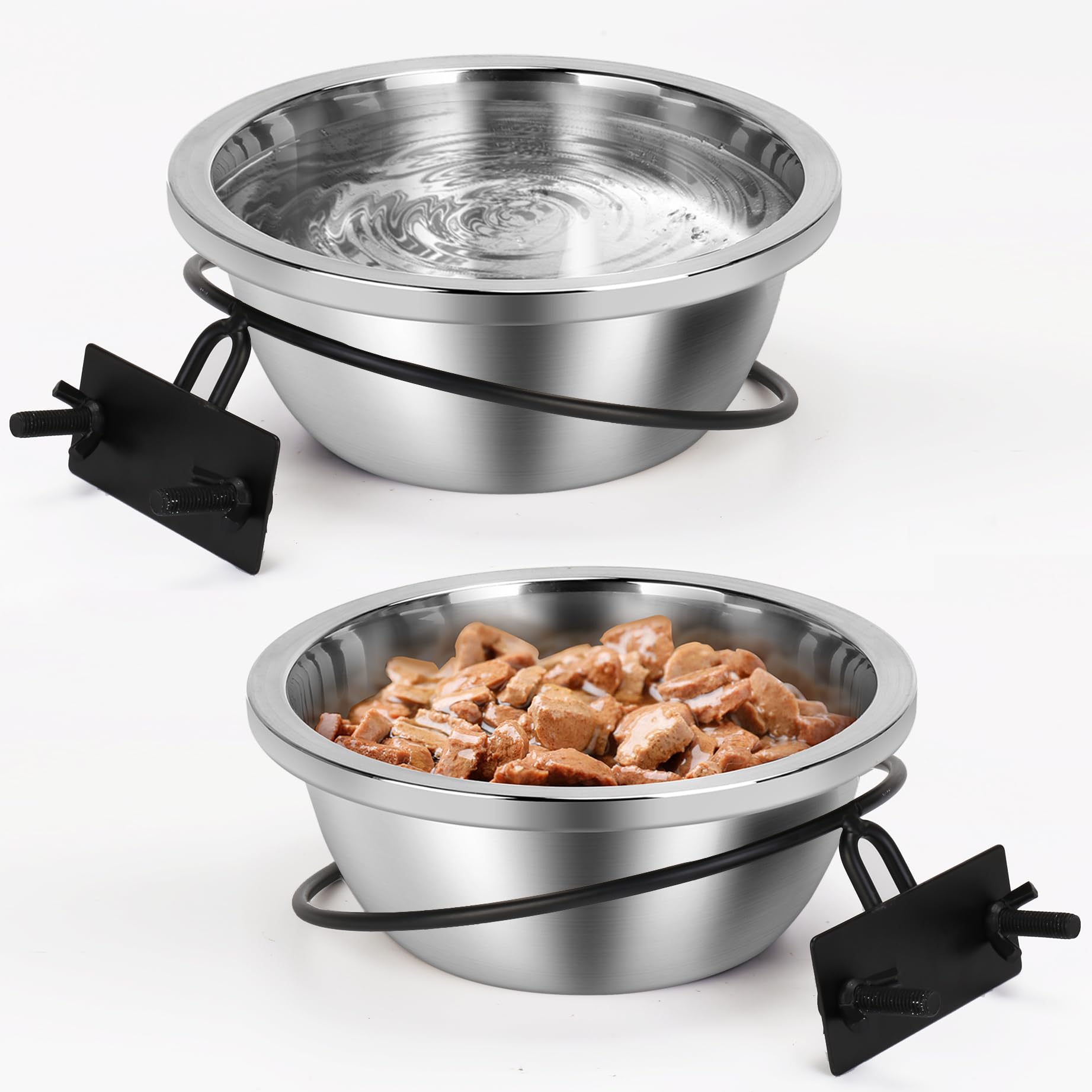 ShineMe kennel bowl setup ideal for large and medium breeds