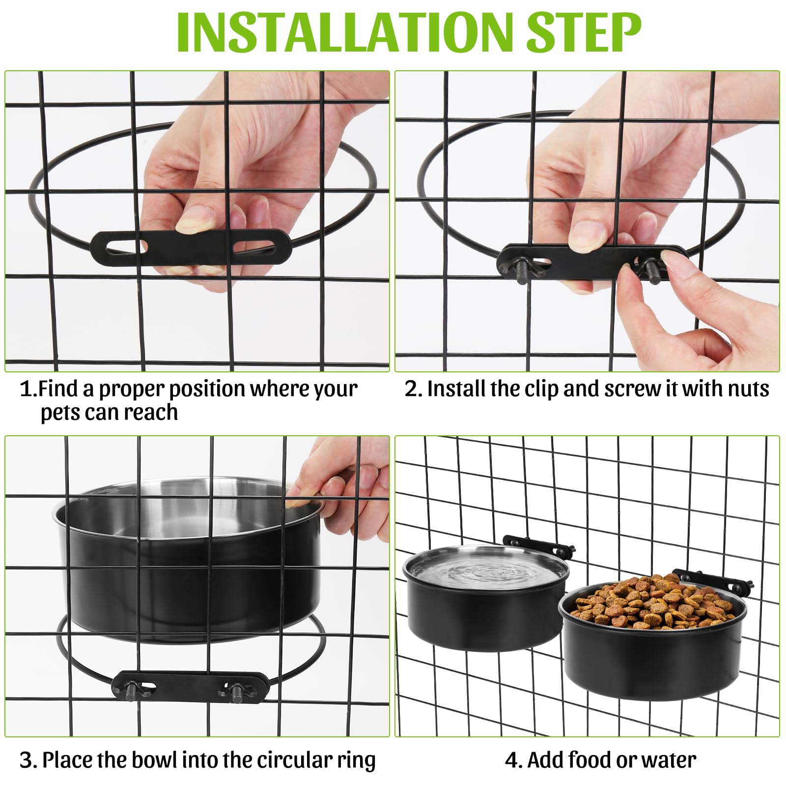 ShineMe crate bowl with non-slip base provides stable dining on any surface