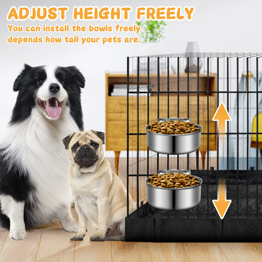 ShineMe two-size set provides separate food and water options.