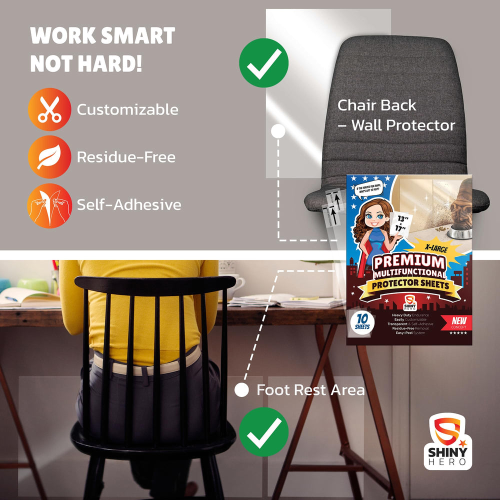 Shiny Hero durable adhesive film delivers strong yet removable coverage on smooth surfaces.