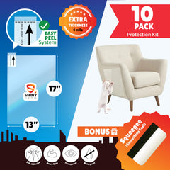 Shiny Hero trash-can splatter protection film shields surfaces from drips and splashes.