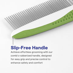 SHINY PET dog-cat comb with eBook guide for DIY grooming tips