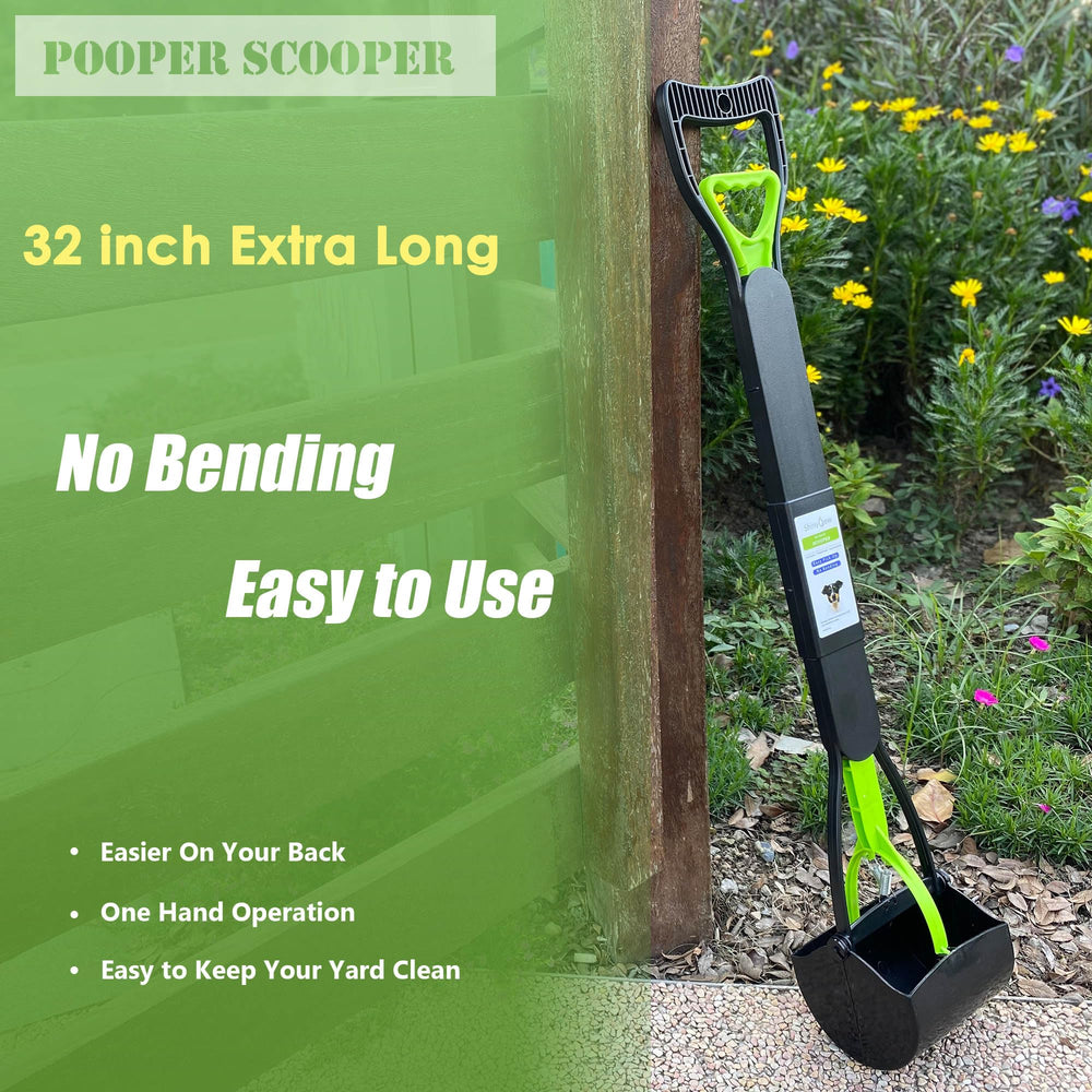 ShinyDew foldable pooper scooper stores compactly after use.
