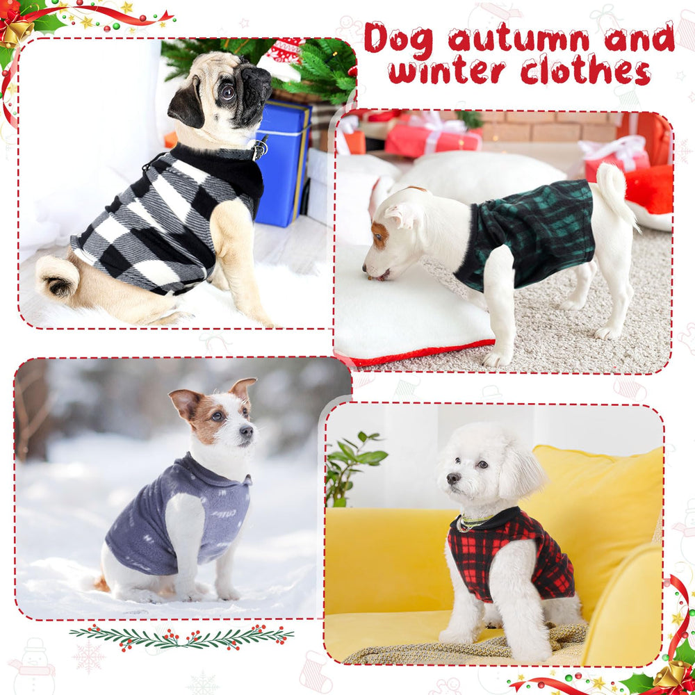 Shinylin walk-ready fleece vest; built-in leash ring enables quick, safe leash attachment.