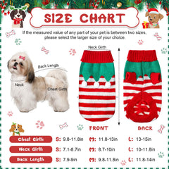 Shinylin dog Christmas sweater snowflake design for cozy seasonal wear and easy spotting in snow.