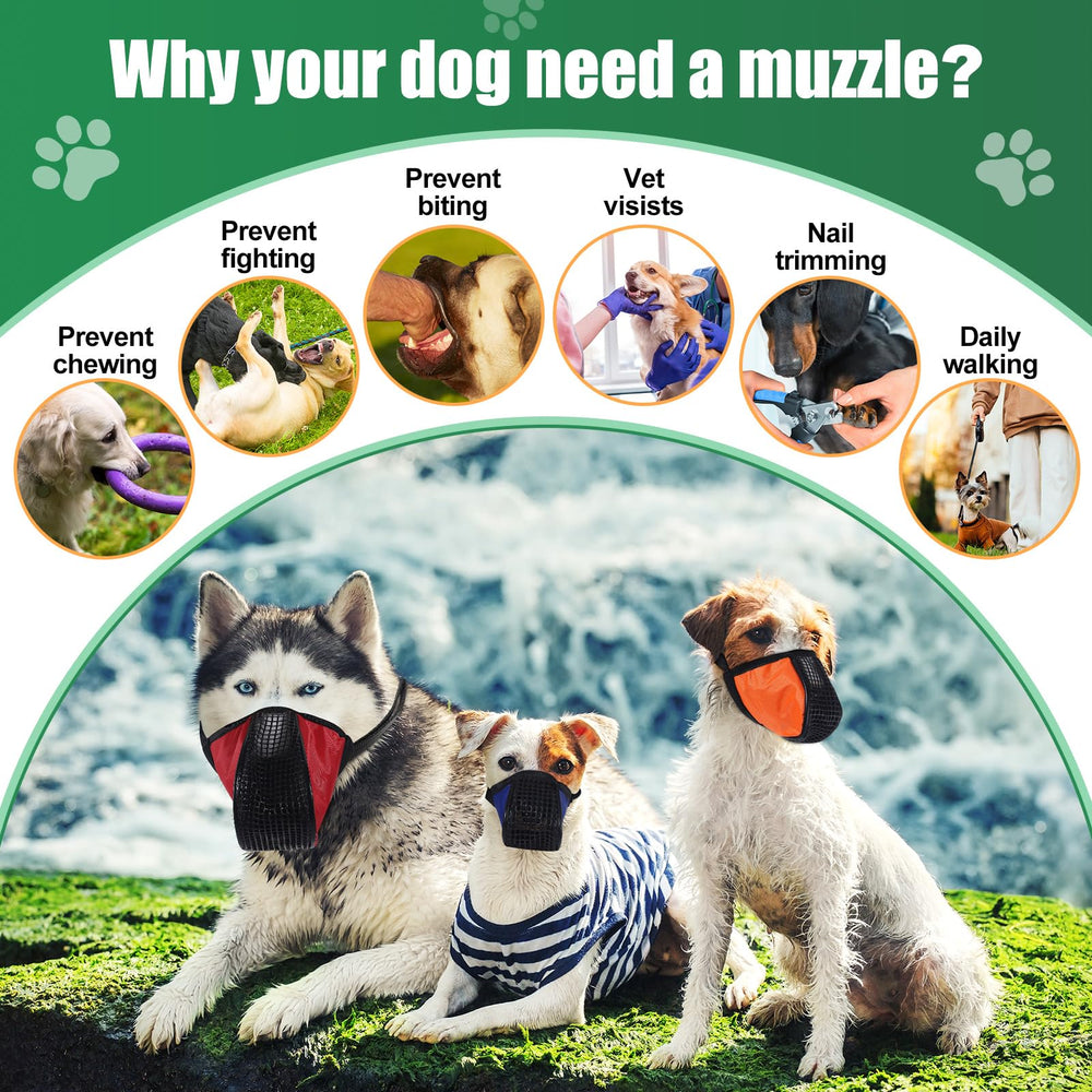 Shinylin dog muzzle adjustable buckle demonstrates safe, customized fit.