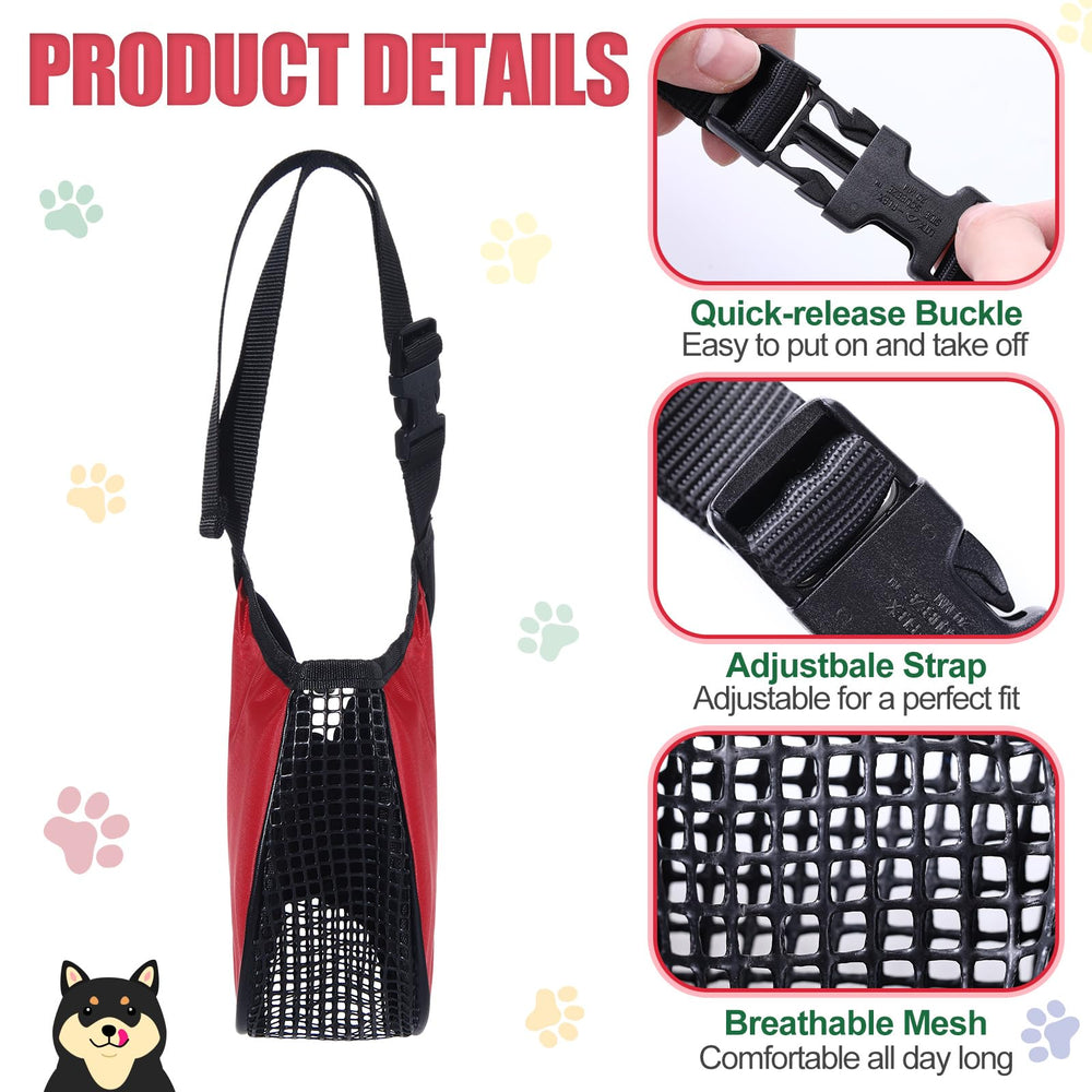 Shinylin dog muzzle nose-space breathable design reduces heat during walks.