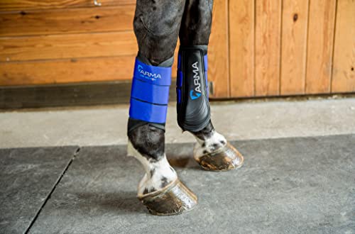 Shires ARMA Air Motion Brushing Boots Royal Small Pony interior close-up highlighting quick-dry breathable lining