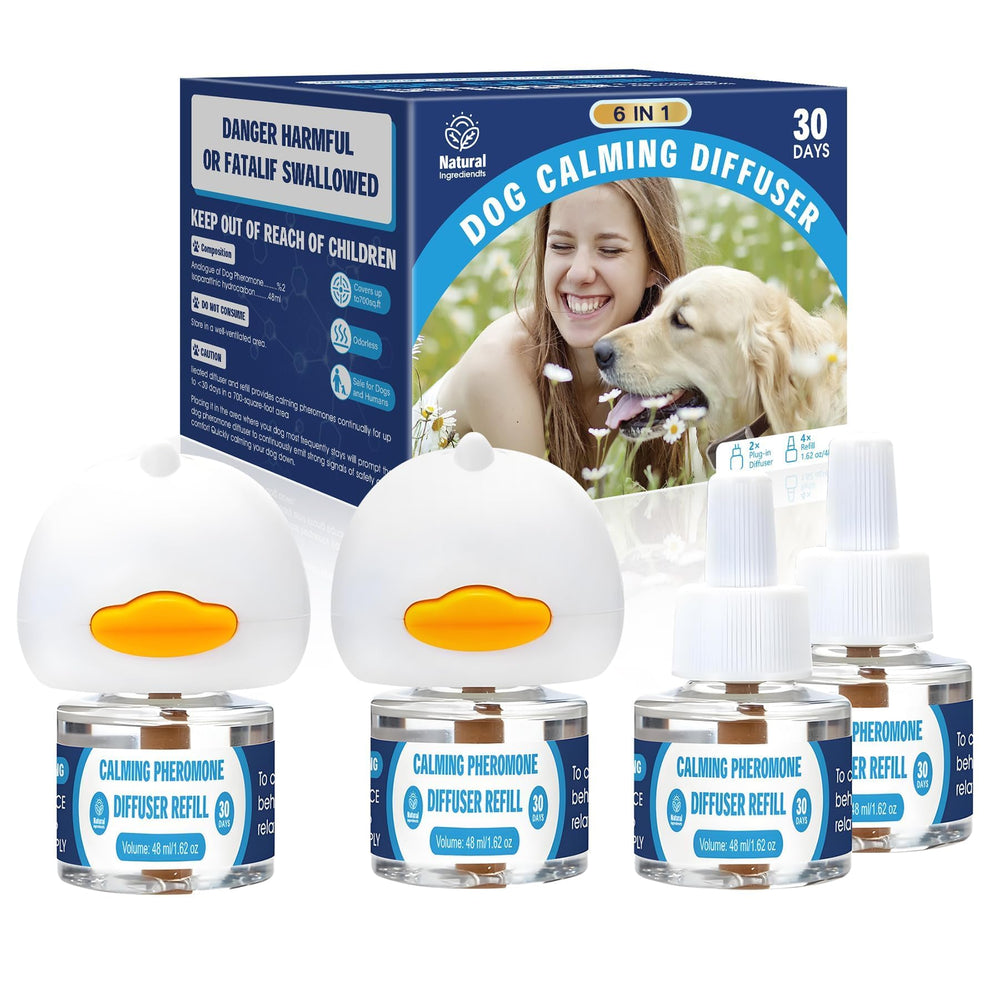 SHIUMORE dog calming diffuser kit front view showing tranquil setup for anxiety relief